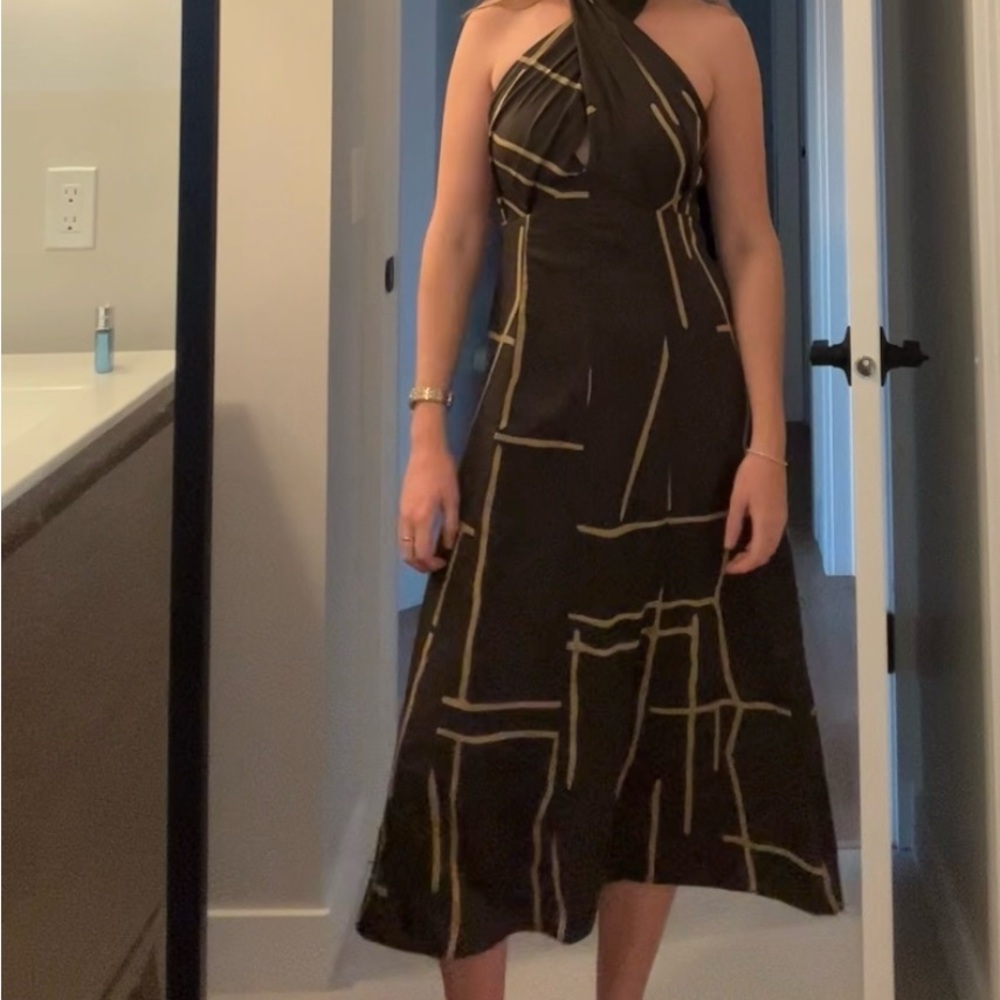 Halter backless dress